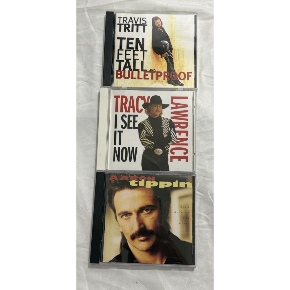 LOT OF 3 CD'S COUNTRY TRAVIS TRITT, TRACY LAWRENCE, AARON TIPPIN